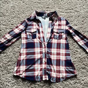 Market & Spruce plaid button down